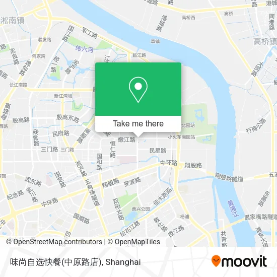 味尚自选快餐(中原路店) map
