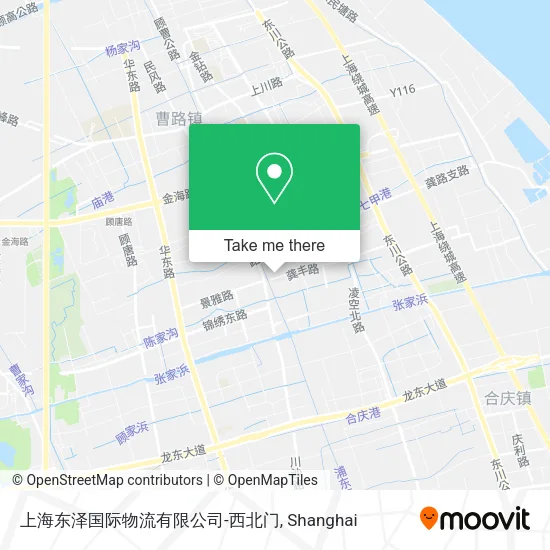 上海东泽国际物流有限公司-西北门 map