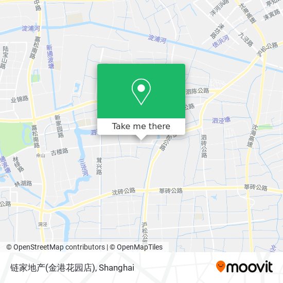 链家地产(金港花园店) map