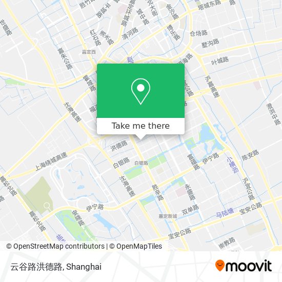 云谷路洪德路 map