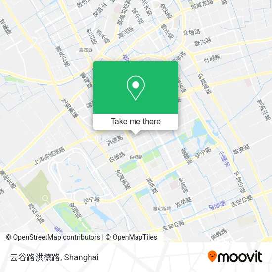 云谷路洪德路 map