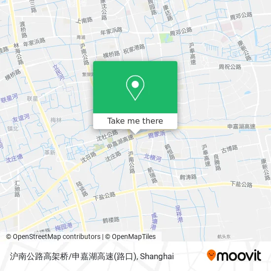 沪南公路高架桥/申嘉湖高速(路口) map