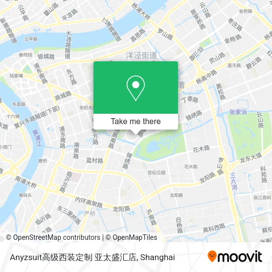 Anyzsuit高级西装定制 亚太盛汇店 map