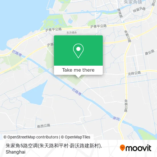 朱家角5路空调(朱天路和平村-蔚沃路建新村) map