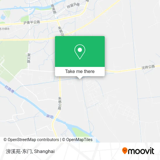 泖溪苑-东门 map