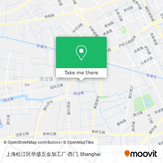 上海松江区华盛五金加工厂-西门 map