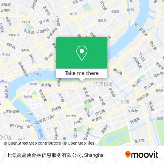 上海鼎鼎通金融信息服务有限公司 map