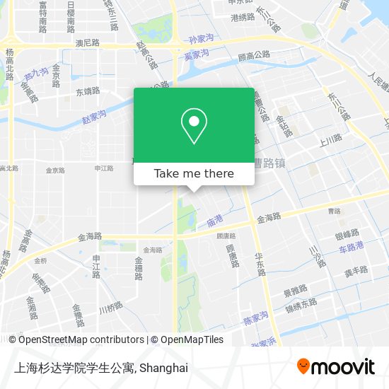 上海杉达学院学生公寓 map