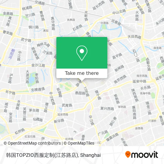 韩国TOPZIO西服定制(江苏路店) map