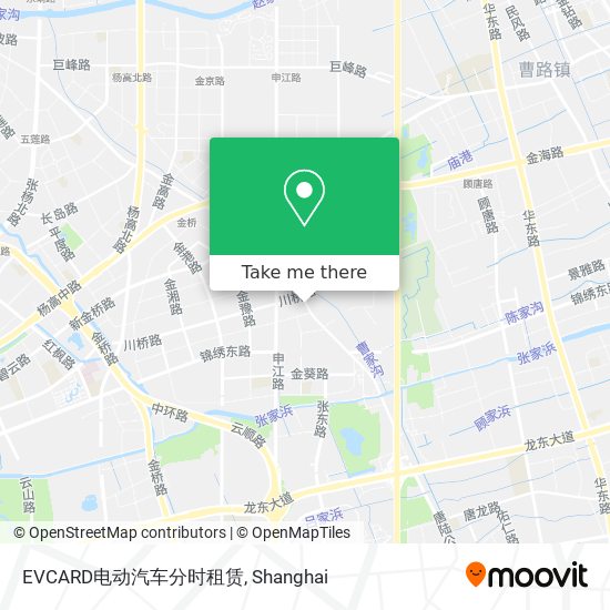 EVCARD电动汽车分时租赁 map