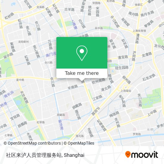 社区来泸人员管理服务站 map