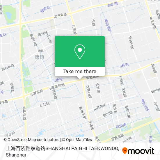 上海百济跆拳道馆SHANGHAI PAIGHI TAEKWONDO map