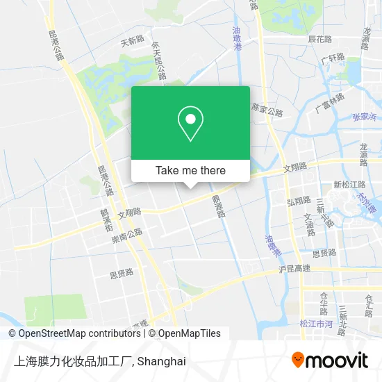 上海膜力化妆品加工厂 map