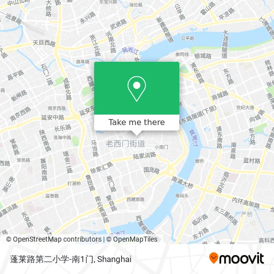 蓬莱路第二小学-南1门 map