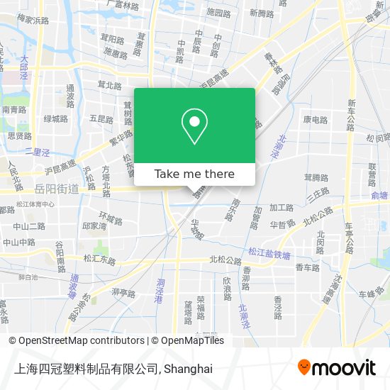 上海四冠塑料制品有限公司 map