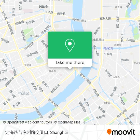 定海路与凉州路交叉口 map