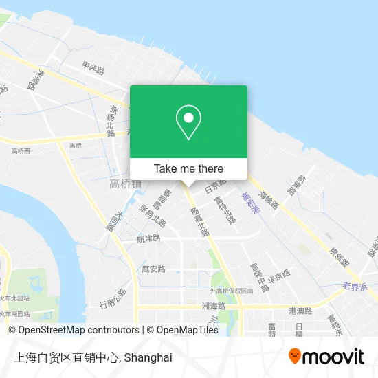 上海自贸区直销中心 map