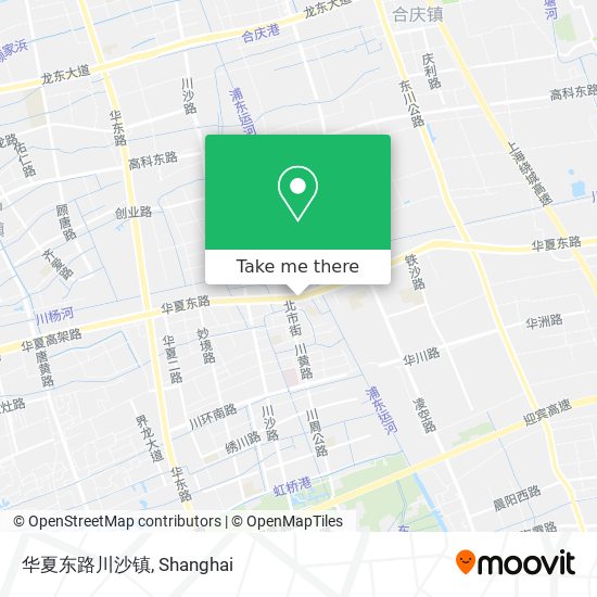 华夏东路川沙镇 map