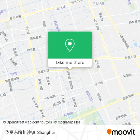 华夏东路川沙镇 map