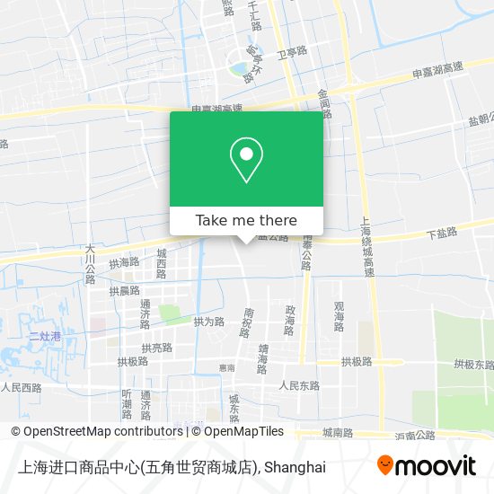 上海进口商品中心(五角世贸商城店) map