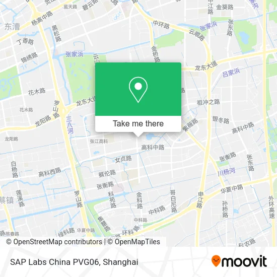 SAP Labs China PVG06 map