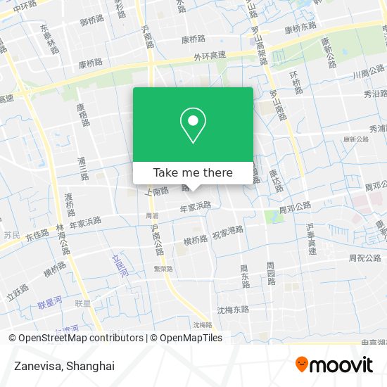Zanevisa map