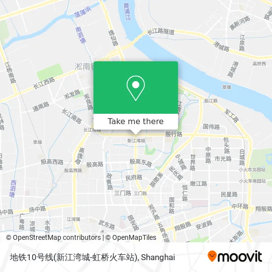 地铁10号线(新江湾城-虹桥火车站) map