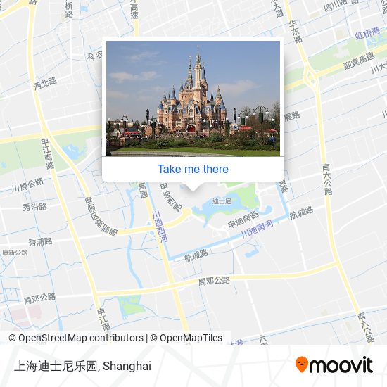 上海迪士尼乐园 map