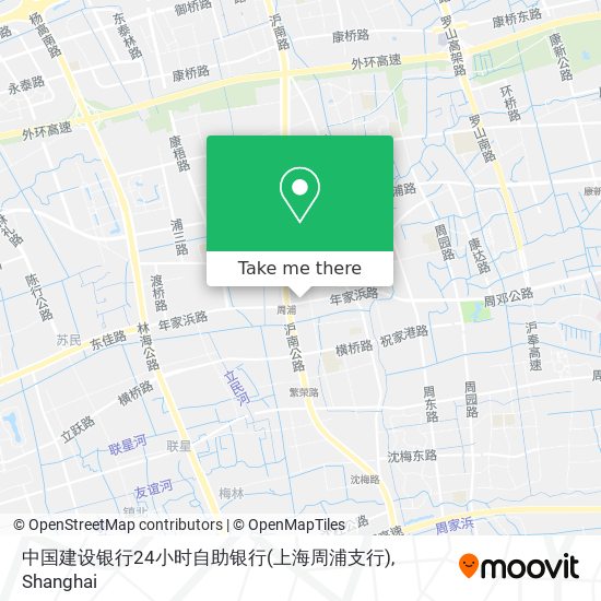 中国建设银行24小时自助银行(上海周浦支行) map