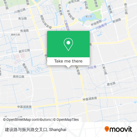 建设路与振兴路交叉口 map