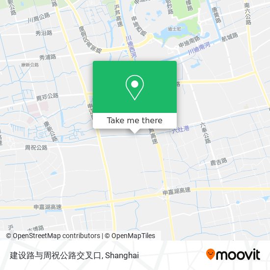 建设路与周祝公路交叉口 map