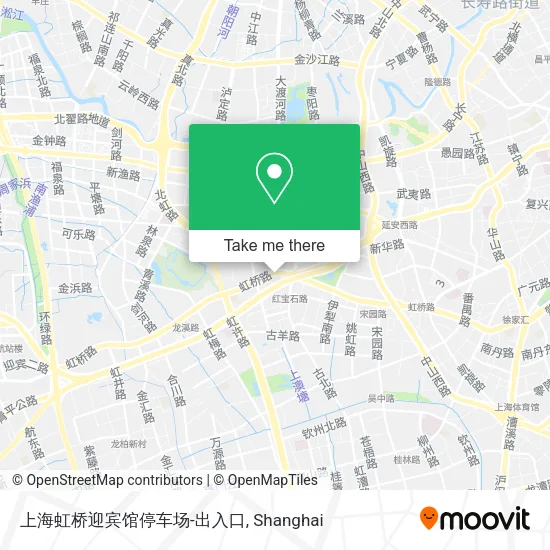 上海虹桥迎宾馆停车场-出入口 map