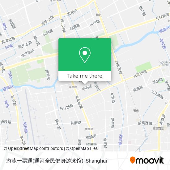 游泳一票通(通河全民健身游泳馆) map