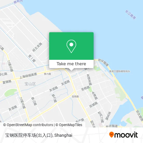 宝钢医院停车场(出入口) map