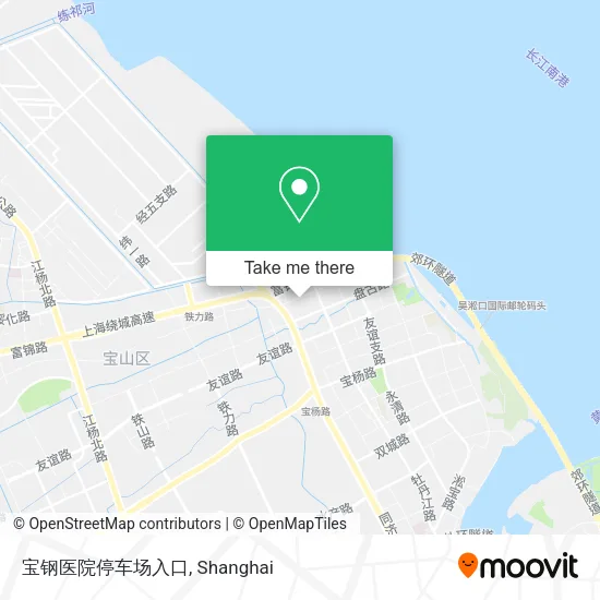 宝钢医院停车场入口 map