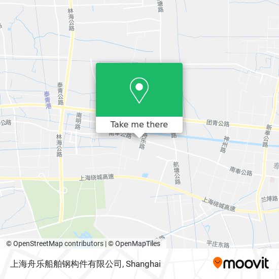 上海舟乐船舶钢构件有限公司 map
