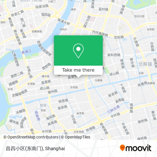 昌四小区(东南门) map