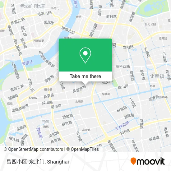昌四小区-东北门 map