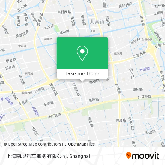 上海南城汽车服务有限公司 map