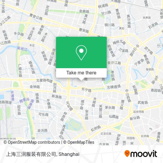 上海三润服装有限公司 map