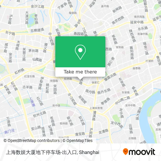 上海数娱大厦地下停车场-出入口 map