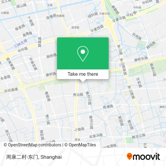 周康二村-东门 map