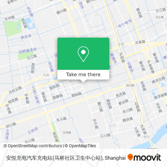 安悦充电汽车充电站(马桥社区卫生中心站) map