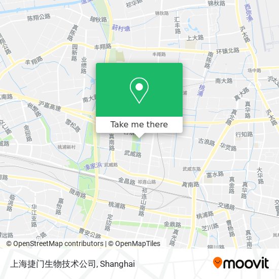 上海捷门生物技术公司 map
