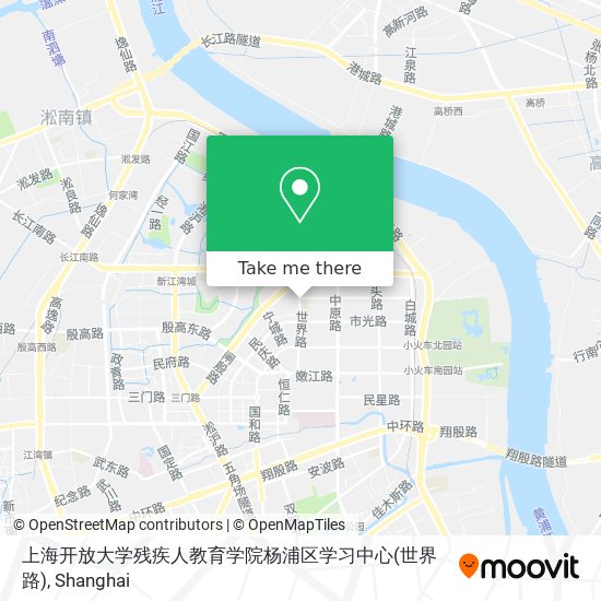 上海开放大学残疾人教育学院杨浦区学习中心(世界路) map