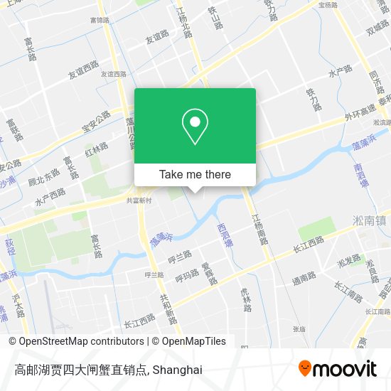 高邮湖贾四大闸蟹直销点 map