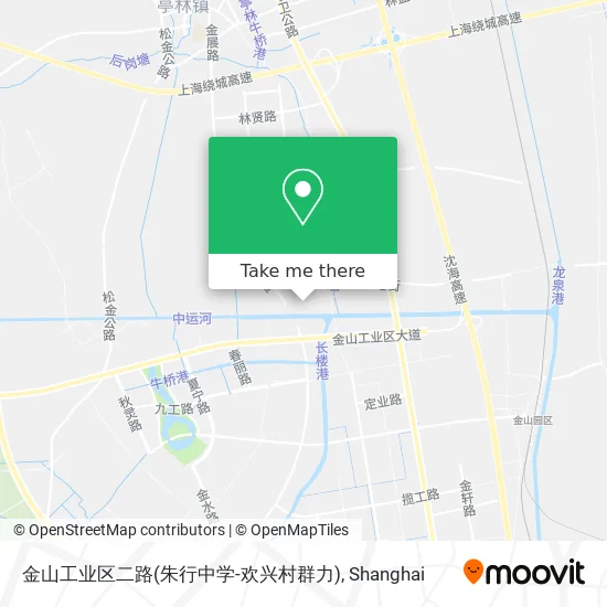 金山工业区二路(朱行中学-欢兴村群力) map