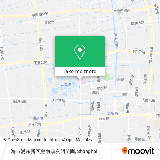 上海市浦东新区惠南镇友明苗圃 map
