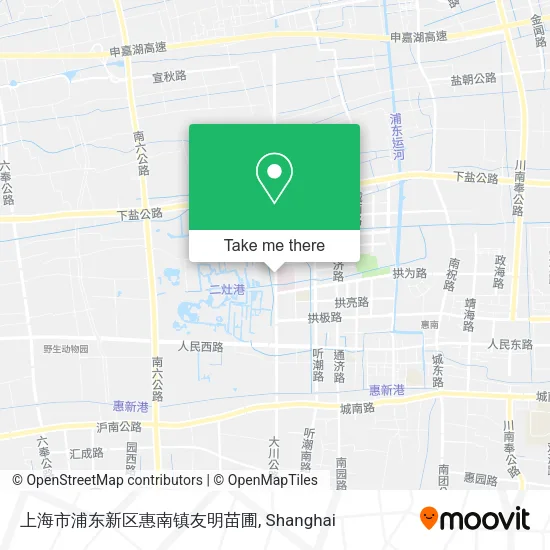 上海市浦东新区惠南镇友明苗圃 map