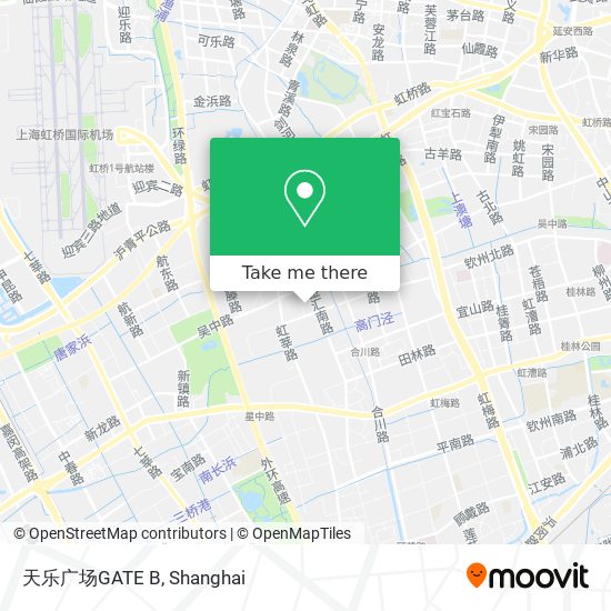 天乐广场GATE B map